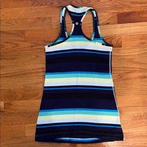 Lululemon striped workout tank size 4